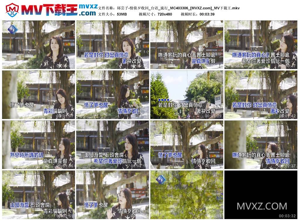邱芸子-情债歹收回_台语_流行_MC403306